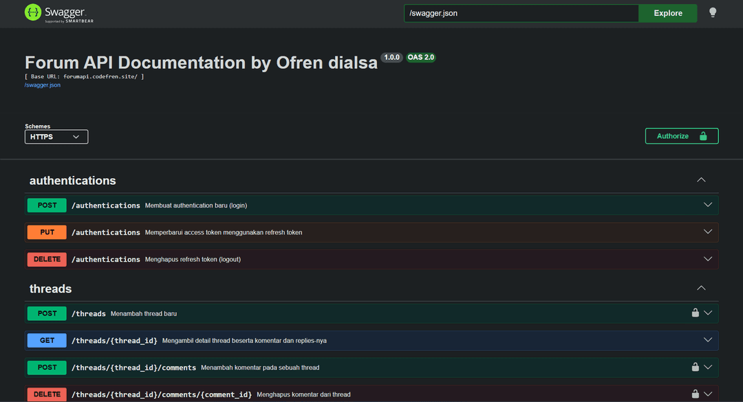 Forum API